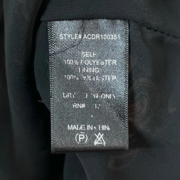 ASTR THE LABEL Black Chain Reaction Strappy Faux Wrap Mini Dress - Picture 6 of 10